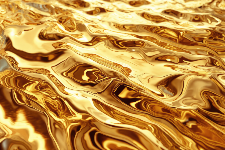 Golden Liquid Background