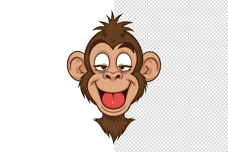 Funny Monkey PNG Clipart
