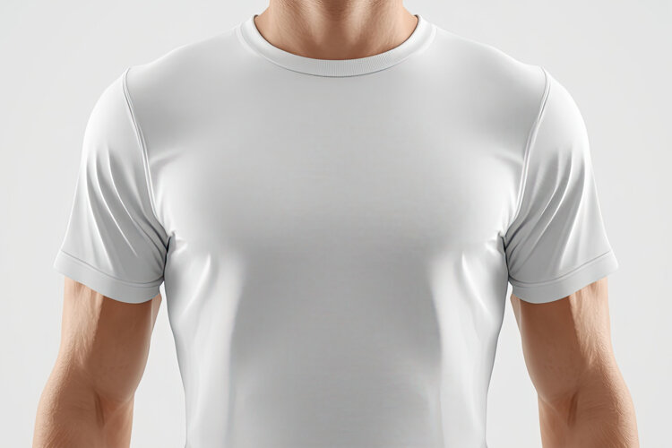 White Tshirt JPG Mockup example image 1