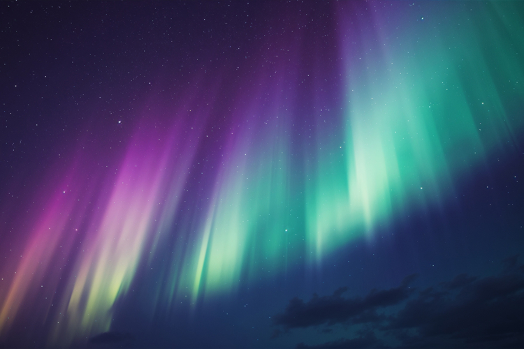 Abstract Aurora Lights Background Wallpaper example image 1