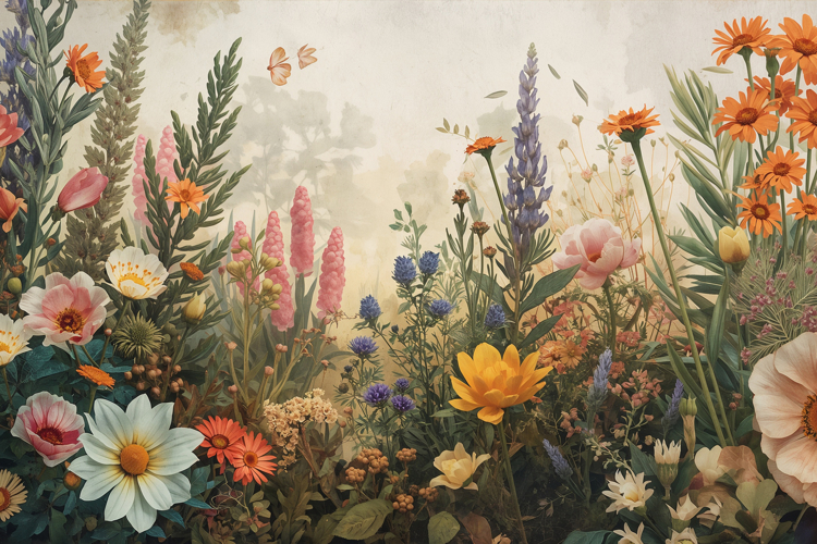 Wild Floral Background