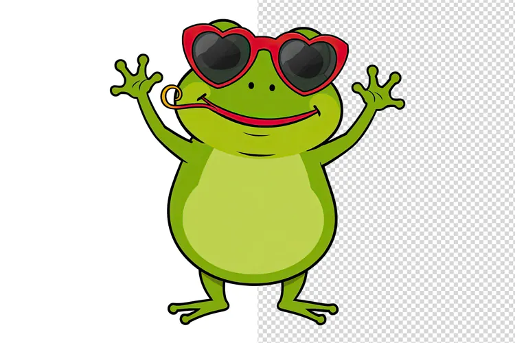 Funny Frog PNG Clipart