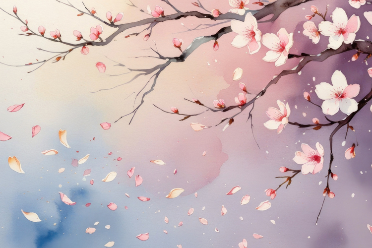 Watercolor Floral Background Wallpaper