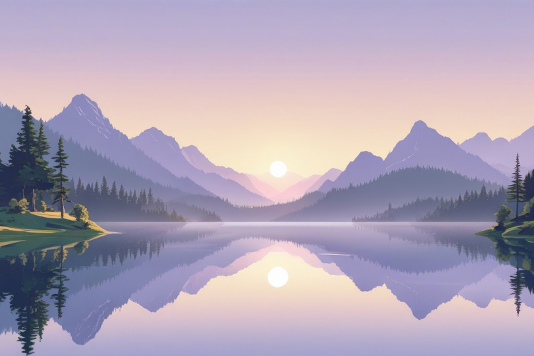 Watercolor Landscape Background Wallpaper