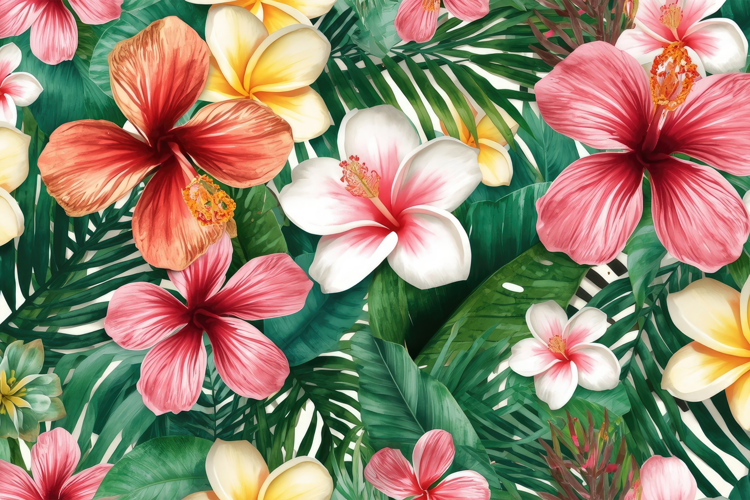 Colorful Watercolor Floral Background