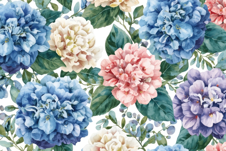 Colorful Watercolor Floral Background