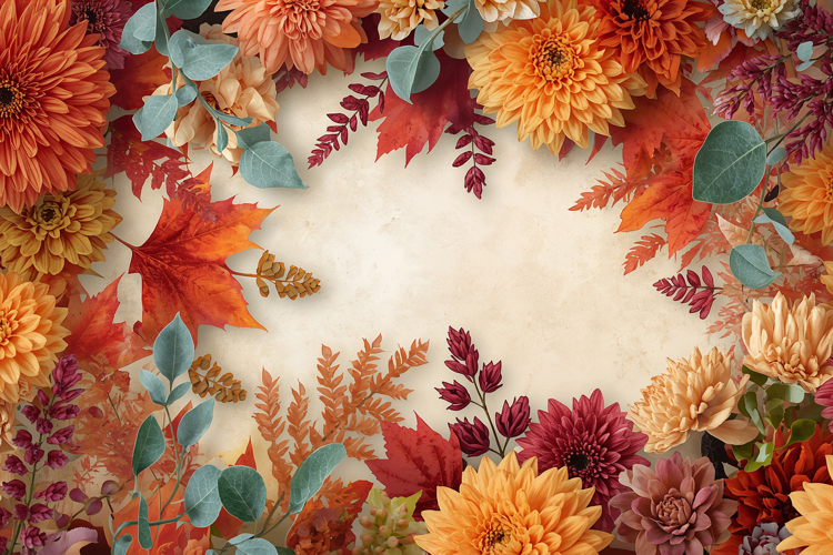Autumn Florals Background