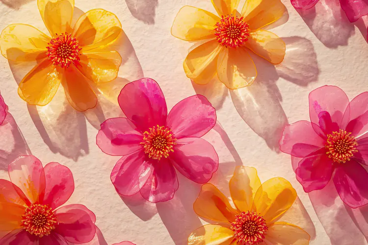 Crystal Flower Background