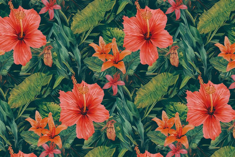 Hibiscus Flower Background Wallpaper example image 1