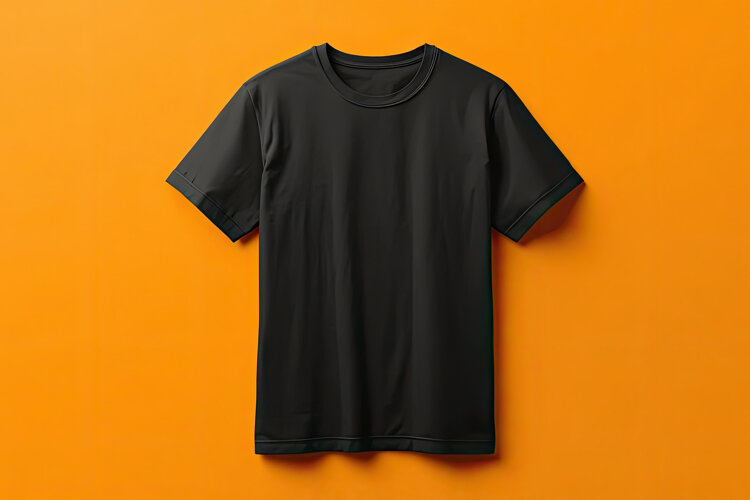 Black Tshirt Mockup example image 1