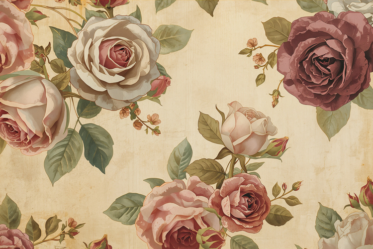 Vintage Floral Background Wallpaper example image 1