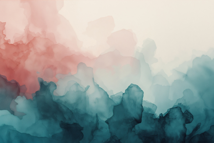 Blue Pink Watercolor Background Wallpaper example image 1