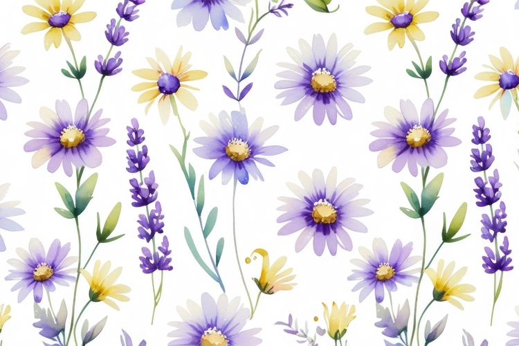 Watercolor Floral Background Wallpaper