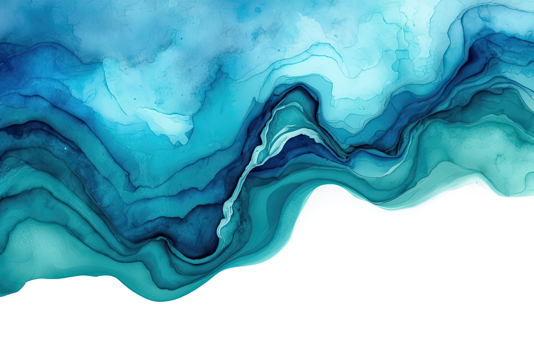 Watercolor Teal Green Background