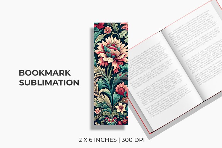 Floral Bookmark Sublimation