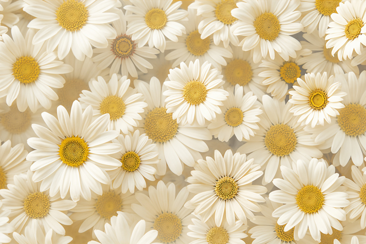 Daisy Flower Pattern Background Wallpaper example image 1