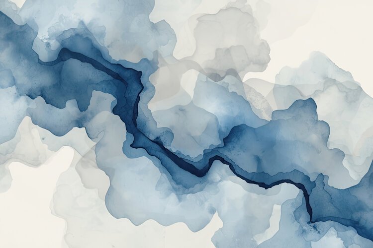 Blue Watercolor Background example image 1
