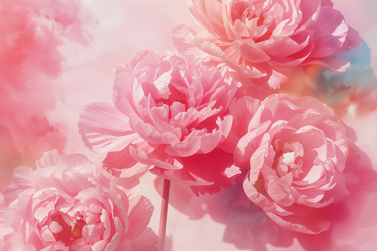 Pink Paper Floral Background Wallpaper