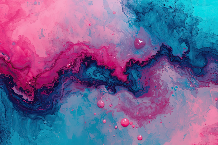 Pink Blue Liquid Background
