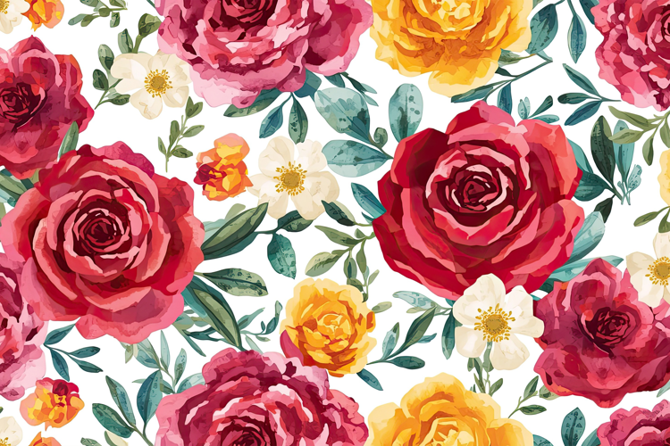 Watercolor Floral Background
