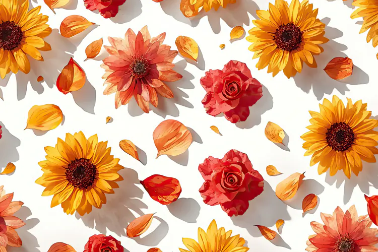 Watercolor Flowers Background
