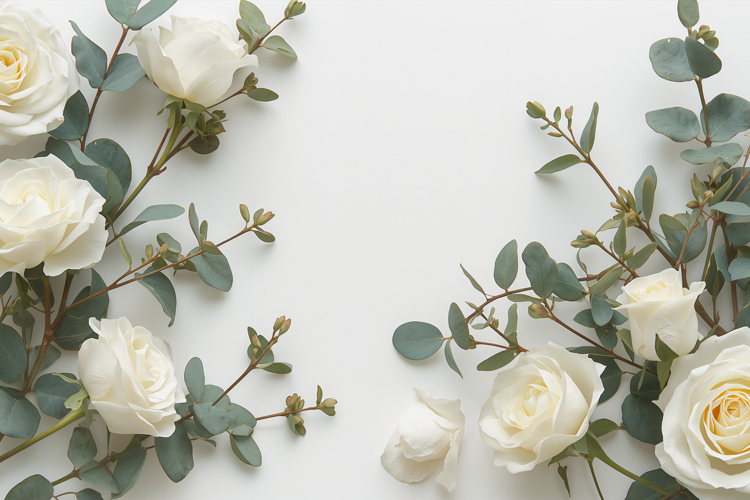 White Floral Background