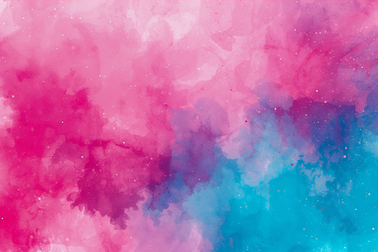 Pink Blue Watercolor Background Wallpaper example image 1