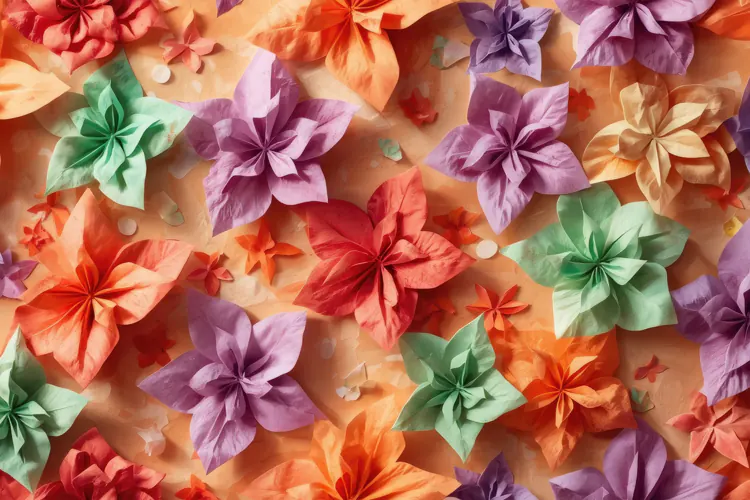 Crafted Flowers Background