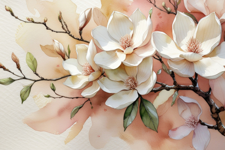 3D Floral Background Wallpaper