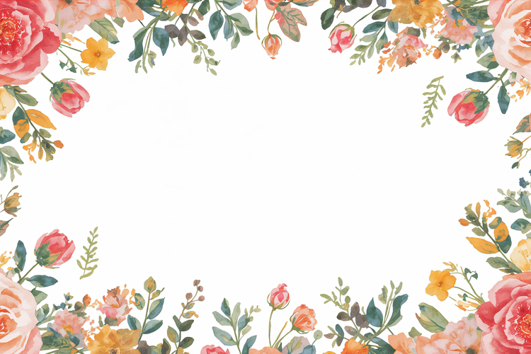 Watercolor Floral Background