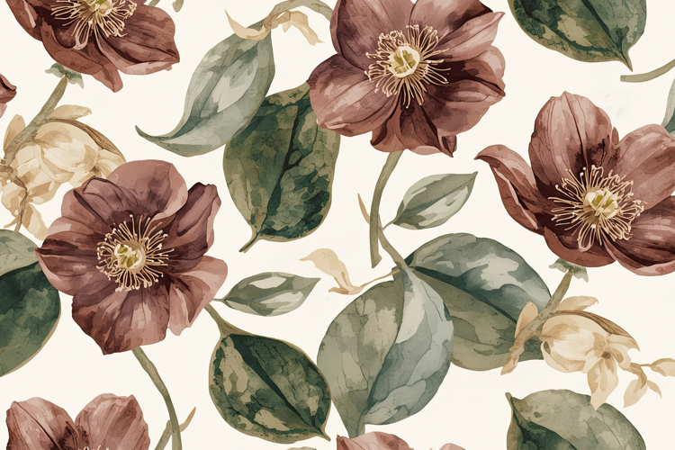 Watercolor Botanical Background