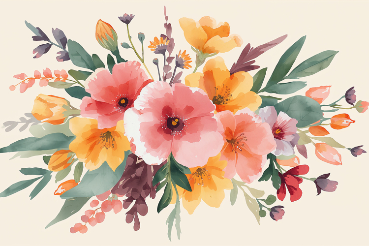 Watercolor Colorful Background Wallpaper example image 1