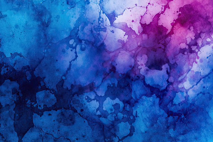 Purple Blue Watercolor Background