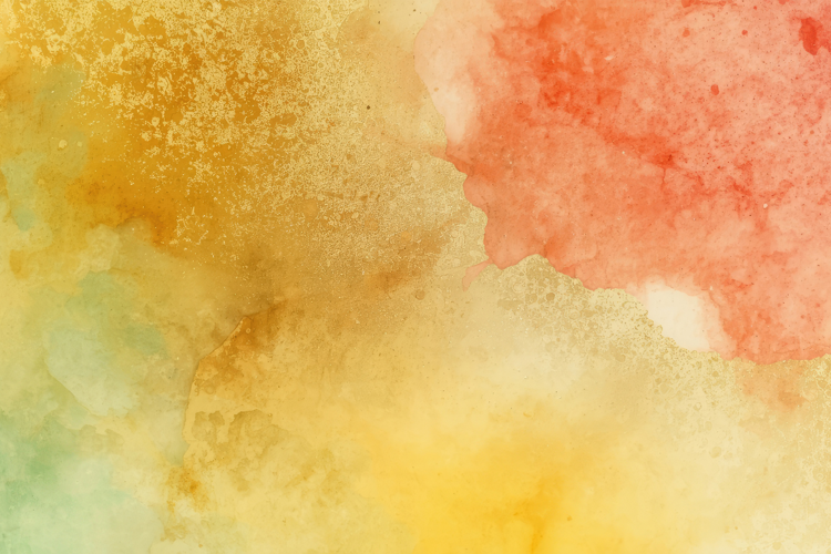 Yellow Orange Watercolor Background