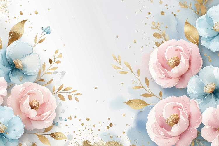 Watercolor Floral Background Wallpaper