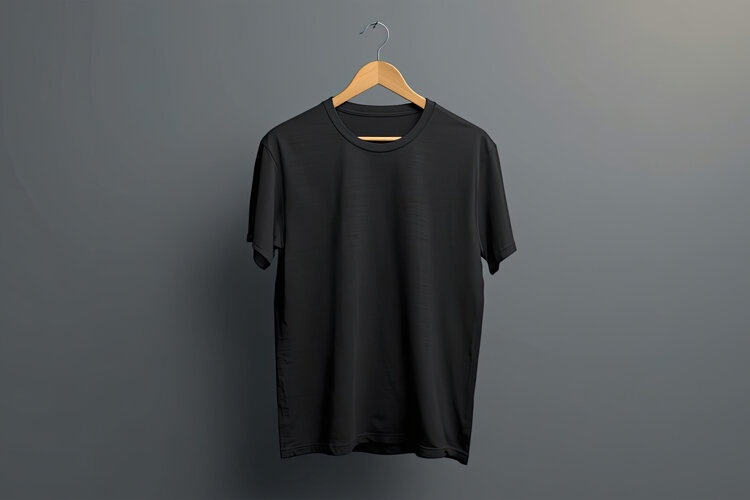 Black Tshirt Mockup example image 1