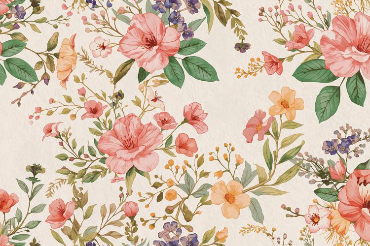 Watercolor Floral Background