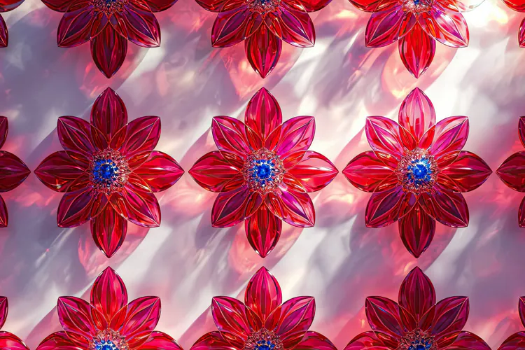 Crystal Flower Background