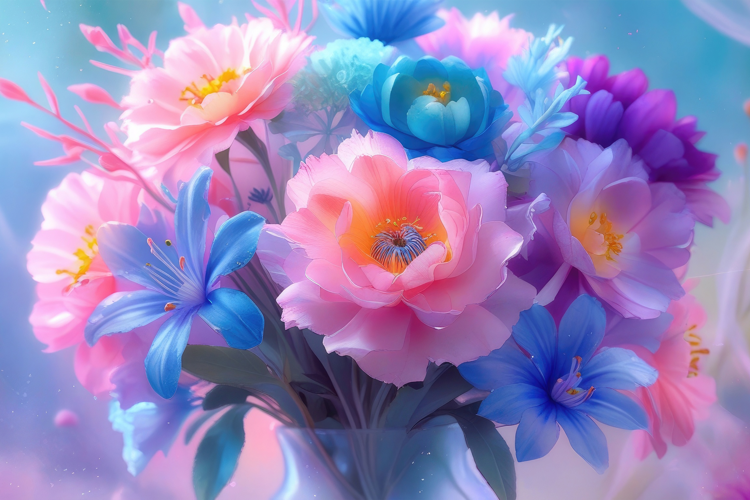 Colorful Floral Background Wallpaper