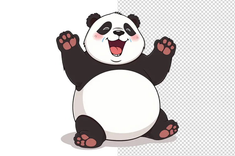 Funny Panda PNG Clipart