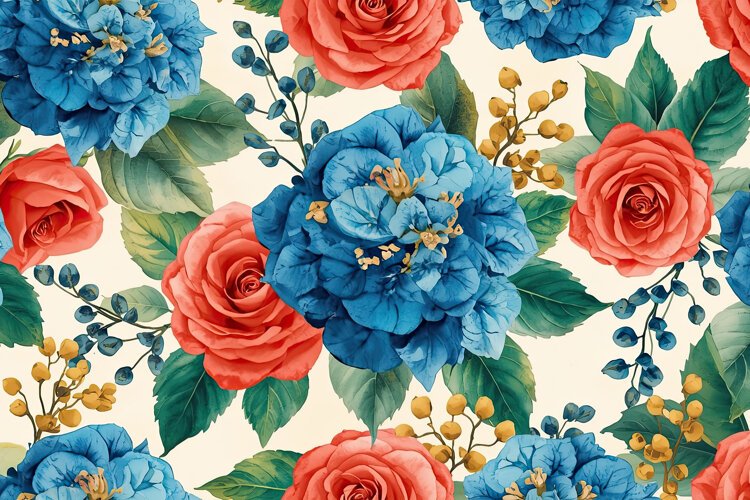 Watercolor Floral Background example image 1
