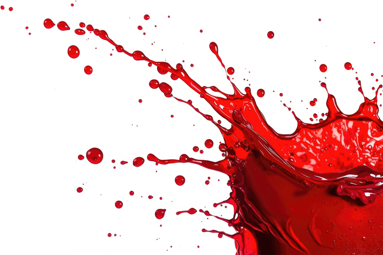 Red Liquid Splash Background Wallpaper