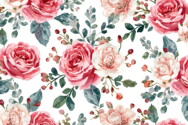 Watercolor Floral Background