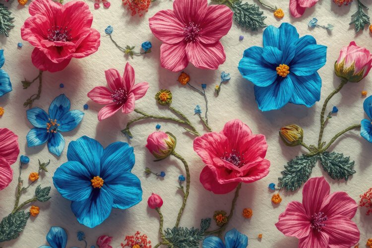 Crafted Flower Background example image 1