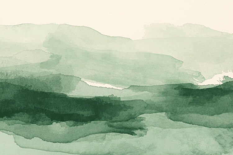 Green Watercolor Background example image 1
