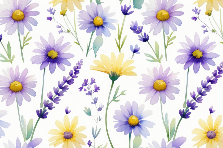 Watercolor Floral Background Wallpaper