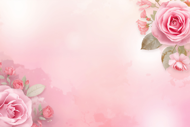 Pink Rose Background Wallpaper example image 1