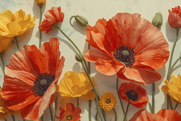 Crafted Flower Background