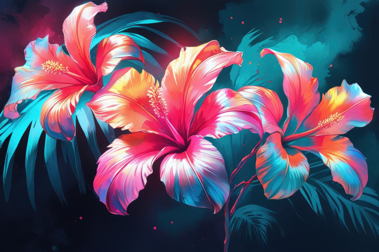 Watercolor Floral Background Wallpaper