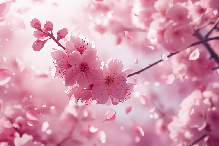 Pink Floral Background Wallpaper example image 1